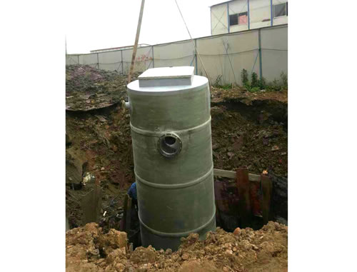 广西一体化污水提升泵站安装现场